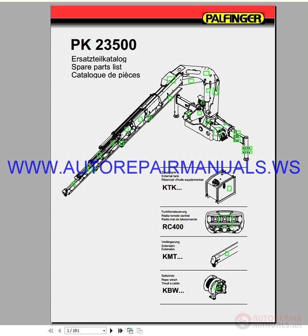 palfinger crane repair manual